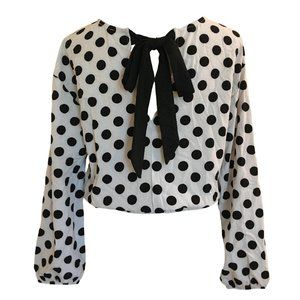 Polka Dot Top – Medium (no brand tag)